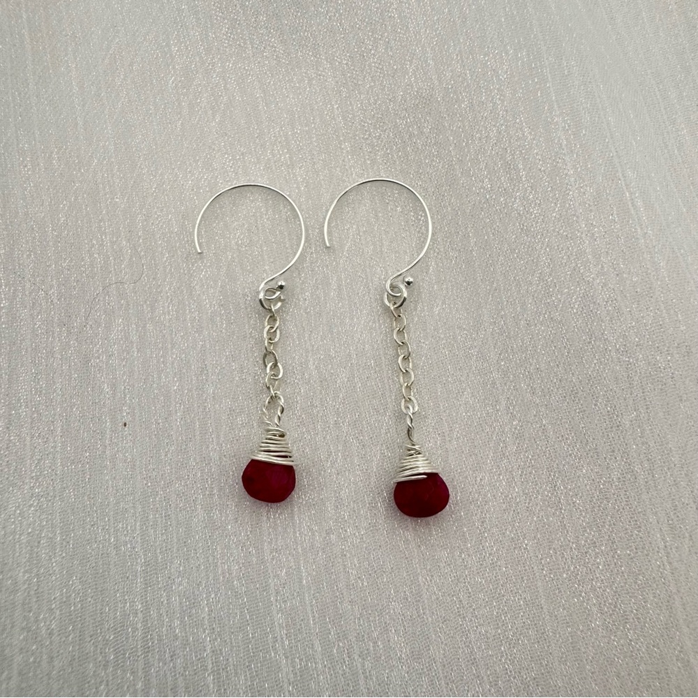 Hl1605 Ruby Hook Dangles - image 2